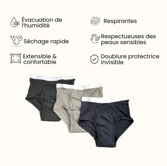 Slip d’incontinence ultra-absorbant Homme