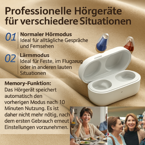 Sense – Das diskrete Hörgerät, das deinen Alltag verbessert