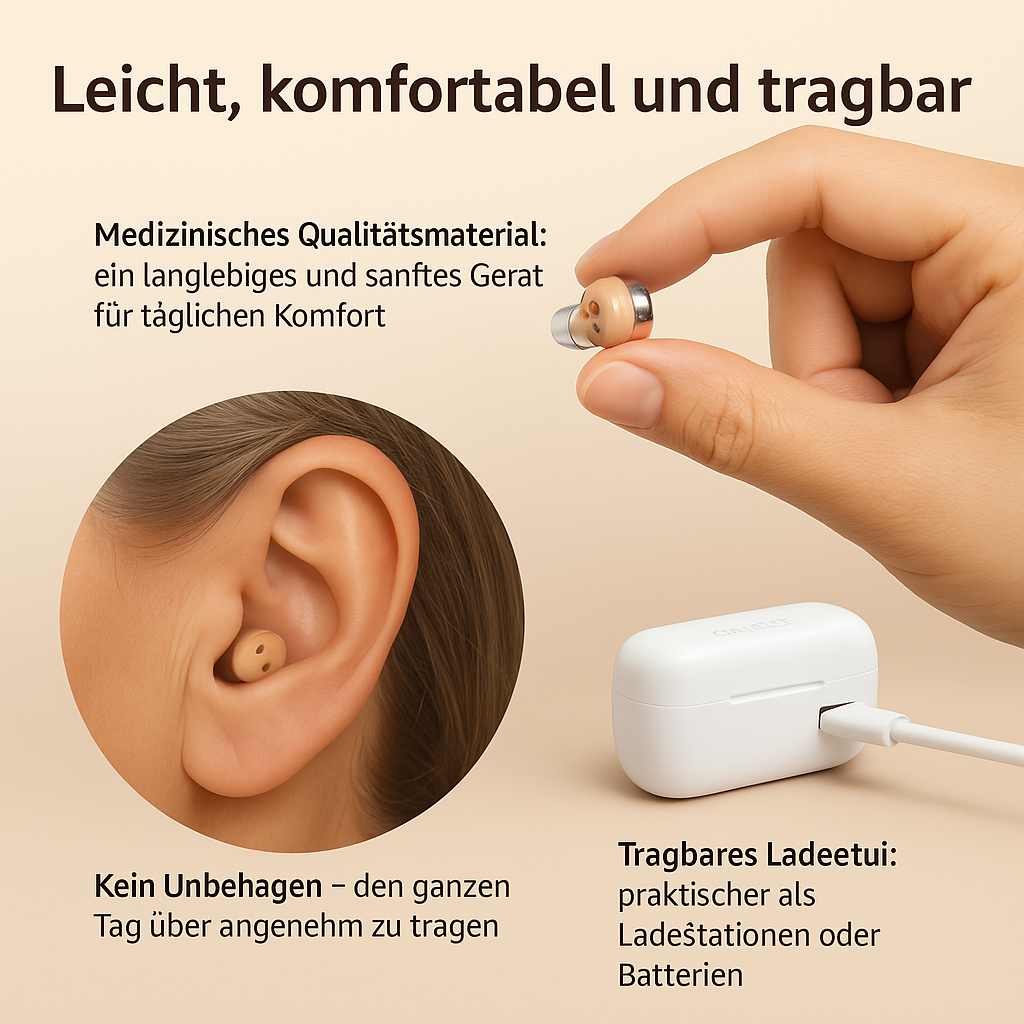 Sense – Das diskrete Hörgerät, das deinen Alltag verbessert