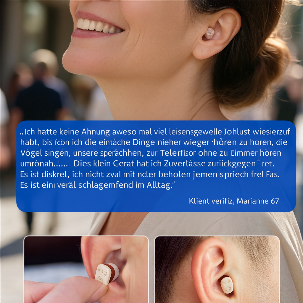 Sense – Das diskrete Hörgerät, das deinen Alltag verbessert